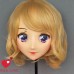 (Cherry)Sweet Girl Resin Half Head Female Cartoon Character Kigurumi Mask With Cosplay Anime Role Lolita Mask Crossdress Doll